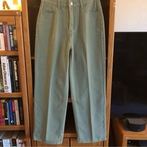 EUC SHEIN Sage Green Women's Straight Leg Jeans